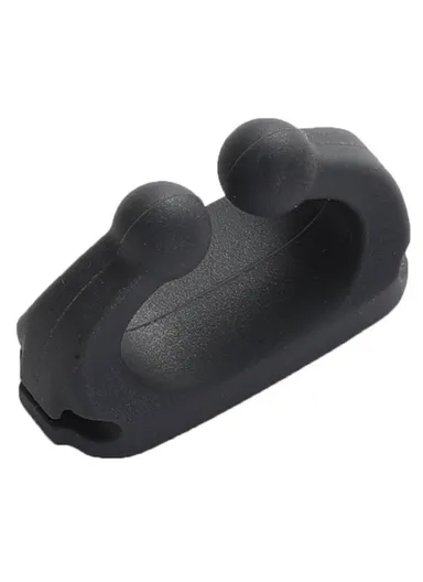 Waterproof Silicone Hanger Adhesive Wall Hook for Bathroom Toothbrush Holder Rack - Black