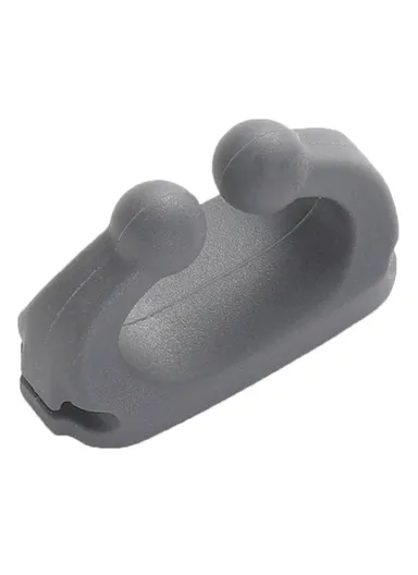 Waterproof Silicone Hanger Adhesive Wall Hook for Bathroom Toothbrush Holder Rack - Grey