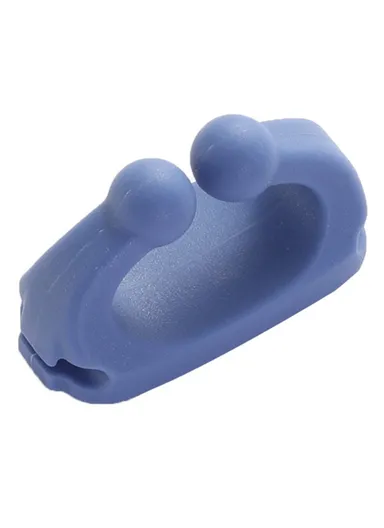 Waterproof Silicone Hanger Adhesive Wall Hook for Bathroom Toothbrush Holder Rack - Blue