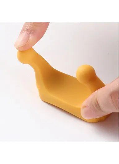 Waterproof Silicone Hanger Adhesive Wall Hook for Bathroom Toothbrush Holder Rack - Blue