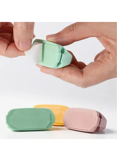 Waterproof Silicone Hanger Adhesive Wall Hook for Bathroom Toothbrush Holder Rack - Blue