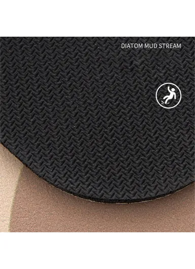 80X120cm Absorbent Diatomud Bath Mat Quick Drying Bathroom Rug Non-Slip Foot Pad Y-0201-01 - Style H