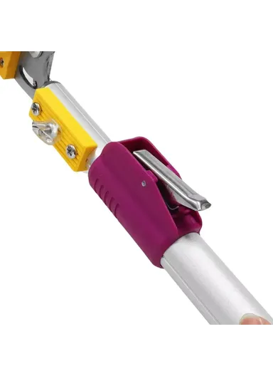 2.2m Telescopic Fruit Picker 2 Sections Extendable Aluminum Alloy Pole Pruning Shears Harvesting Tool