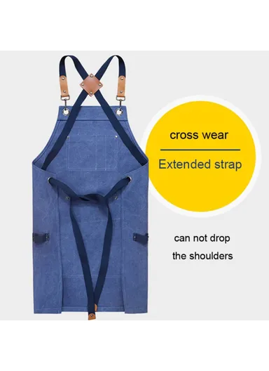 Carpenter Work Apron with Multiple Pockets, Gardening &amp; Woodworking Waterproof Canvas Apron D001 - Grey