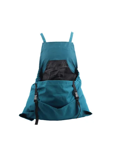 Outdoor Picking Gardening Apron with Pockets, Adjustable Waterproof Oxford Cloth Harvest Apron - Green