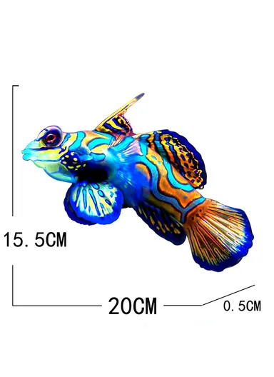 Iron Fish Shape Wall Hanging Decor Garden Decoration Home Pendant - Style 4