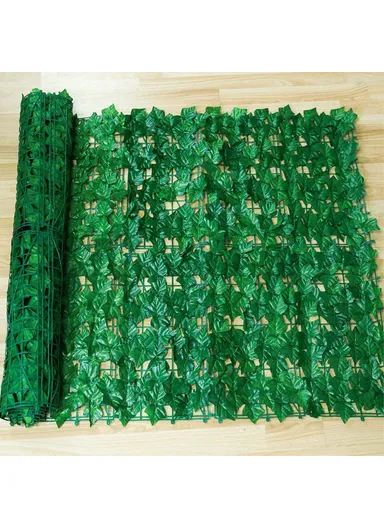 Artificial Leaf Privacy Fence 0.5m x 0.5m Faux Leaf Hedge Fence Wall Screen for Garden Balcony Decoration