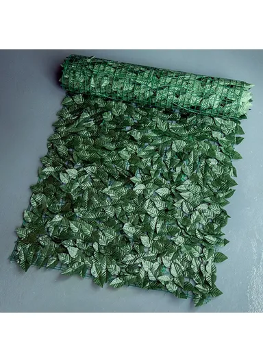 0.5 x 0.5m Dark-Colored Pothos Leaves Artificial Hedge Privacy Screen Garden Yard Faux Leaf Fence Barrier