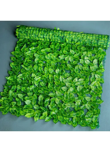0.5 x 0.5m Privacy Fence Wall Screen Artificial Hedges Fence with Faux Watermelon Leaf for Garden Balcony Decoration