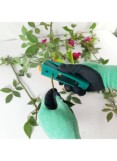 Rose Leaf Thorn Stripper Kit Stripping Tool Thorn Remover Stem Cleaner Tool for Gardening Flower (L14xW4xH3)cm - Fruit Green