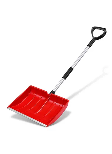 1.2m Detachable PC Snow Shovel with Metal Handle for Garden and Outdoor CY-SL04 - Red
