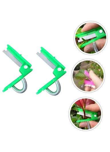 100Pcs Farm Orchard Thumb Knife, Garden Pruner, Vegetable Fruit Picking Cutter - Red