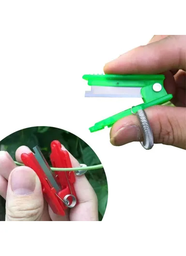 100Pcs Farm Orchard Thumb Knife, Garden Pruner, Vegetable Fruit Picking Cutter - Green