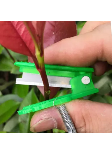 100Pcs Farm Orchard Thumb Knife, Garden Pruner, Vegetable Fruit Picking Cutter - Green