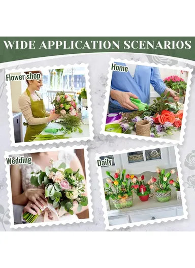 Handheld Rose Thorn Remover Portable Stem Stripper Tool for Gardening Flower Arrangement - Green