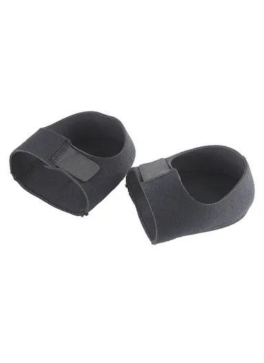 1 Pair Heel Cushion Support SBR SEBS Pressure Relief Adjustable Heel Protector Pad - Black L