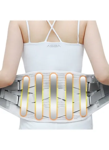 Lower Back Braces, Steel Plate Lumbar Support, Waist &amp; Back Brace Breathable Mesh Design Compression Belt Posture Corrector - L