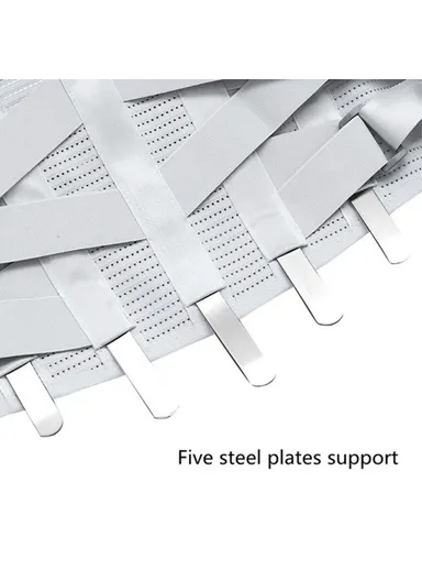 Lower Back Braces, Steel Plate Lumbar Support, Waist &amp; Back Brace Breathable Mesh Design Compression Belt Posture Corrector - L