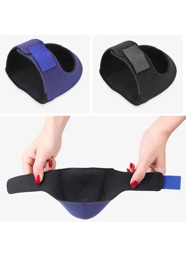 1 Pair Heel Cups SBR SEBS Adjustable Heel Cushion Pad with Holes 059 - Beige+Orange S