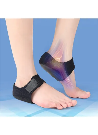 1 Pair Heel Cups SBR SEBS Adjustable Heel Cushion Pad with Holes 059 - Beige+Orange S