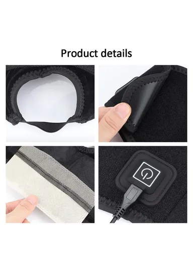 Electric Heating Ankle Brace, Sports Hot Compress Wrap for Pain Relief, Sprain Recovery, Foot Care Warming Support Belt Guard WS-80051