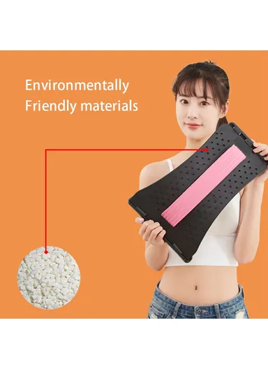 Lumbar Spine Stretcher Posture Corrector Lumbar Protrusion Pain Relief Waist Massager - Green &amp; White