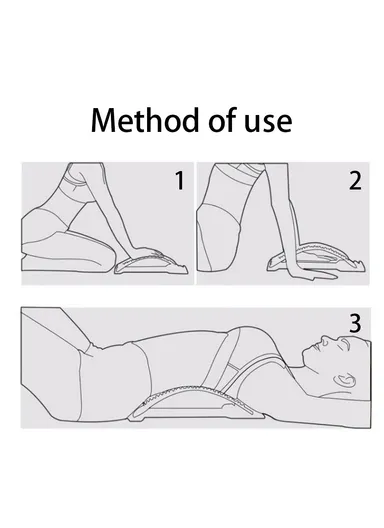 Lumbar Spine Stretcher Posture Corrector Lumbar Protrusion Pain Relief Waist Massager - Green &amp; White