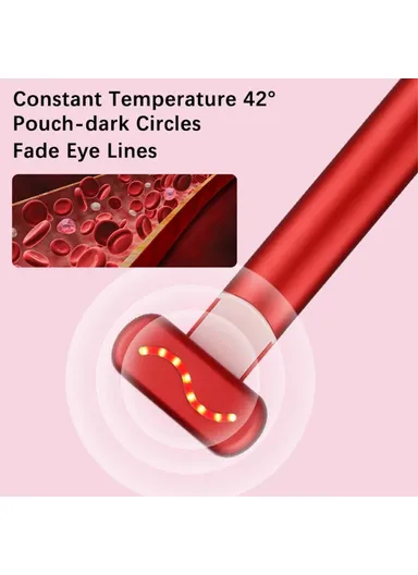 EMS Microcurrent Heating Eye Cream Introducer Eye Massager Beauty Device YA-113 - Silver