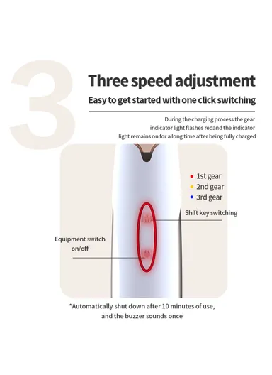 Micro Current Eye Lip Massager Dark Circles Wrinkle Lip Lines Remover Beauty Tool SM-2301 - White