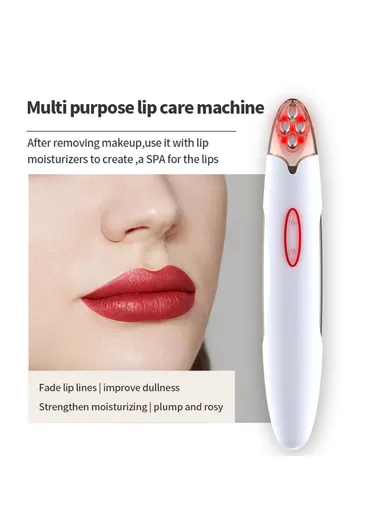 Micro Current Eye Lip Massager Dark Circles Wrinkle Lip Lines Remover Beauty Tool SM-2301 - White