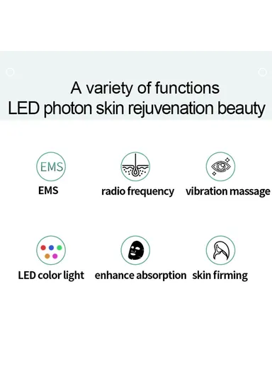 18K Gold-Plated Radio Frequency Facial Skin Massager Rejuvenation EMS Beauty Device (with CE) DY-104 