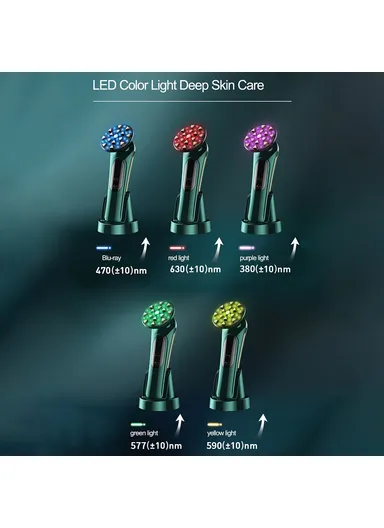 18K Gold-Plated Radio Frequency Facial Skin Massager Rejuvenation EMS Beauty Device (with CE) DY-104 