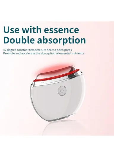 Household Electronic Gua Sha Facial Massager Portable Skin Scraping Device for Eye / Face / Wrinkles HWQ014 - Pink