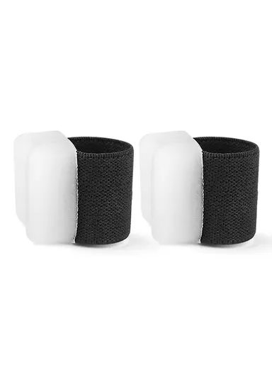 Toe Separator Pair, Bunion Corrector Toe Spacer Gel, Cushion For Pain Relief Comfortable Wear 114 Size L - Black