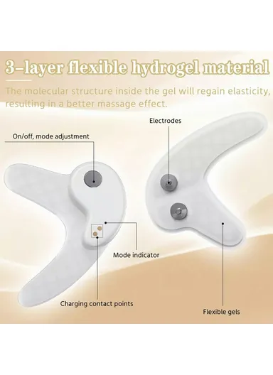 2 In 1 Makeup Mirror Eye Care Patches with Charging Case Anti-Wrinkle Eye Massager