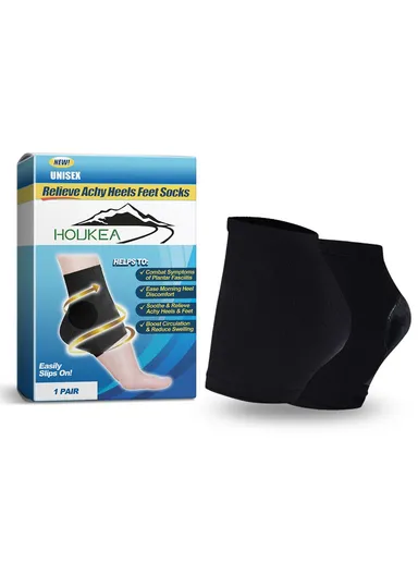 Foot Care Socks for Men &amp; Women Achy Heels Plantar Fasciitis Relief Socks HK-A07-0003-01