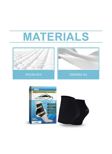 Foot Care Socks Soft &amp; Skin-Friendly for Men &amp; Women Achy Heels Plantar Fasciitis Relief Socks 34-39 (EU Size) HK-A07-0003-01