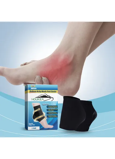 Foot Care Socks Soft &amp; Skin-Friendly for Men &amp; Women Achy Heels Plantar Fasciitis Relief Socks 34-39 (EU Size) HK-A07-0003-01