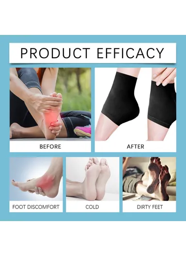Foot Care Socks Soft &amp; Skin-Friendly for Men &amp; Women Achy Heels Plantar Fasciitis Relief Socks 34-39 (EU Size) HK-A07-0003-01