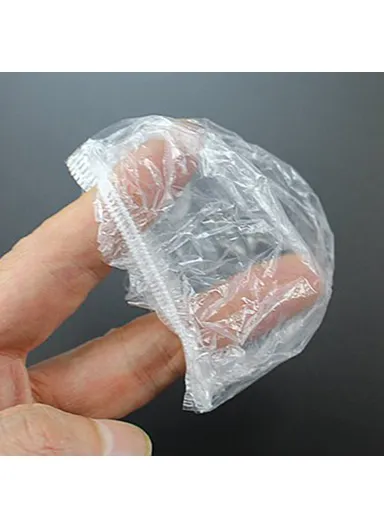 100PCS HDPE Waterproof Disposable Ear Covers Salon Hair Dye, Baby Shower Ear Caps Earmuffs Earflaps