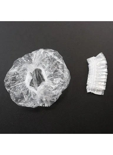 100PCS HDPE Waterproof Disposable Ear Covers Salon Hair Dye, Baby Shower Ear Caps Earmuffs Earflaps