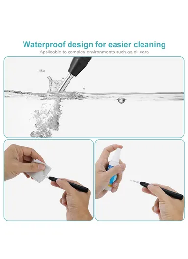 Ear Wax Removal Tool Camera WiFi Ear Cleaning Kit Ear Pick with LED Light W1 - Green