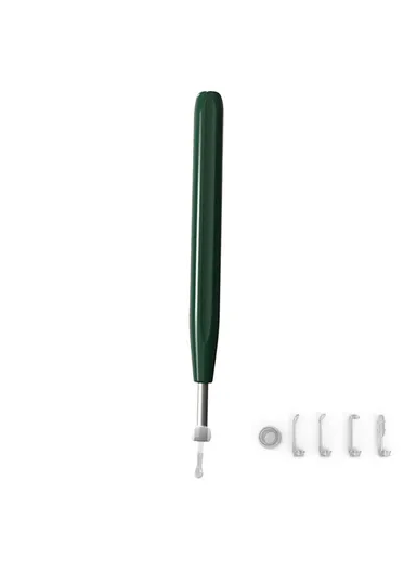 Ear Camera Otoscope Ear Wax Removal Tool Kit LED Light Ear Pick Spoon Earwax Remover W2 - Green