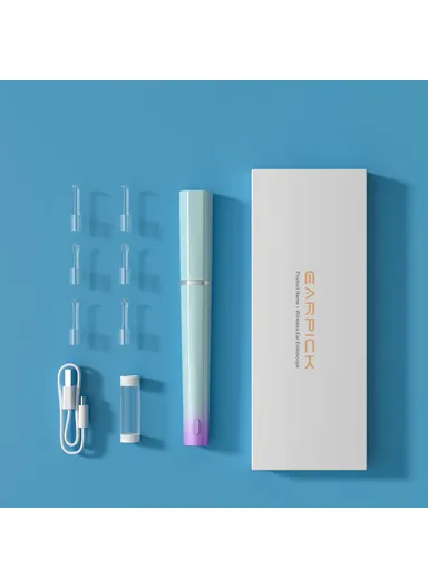 350mAh 5.0MP USB Rechargeable Endoscope Earwax Remover With Multiple Earspoons Y99 - Pink