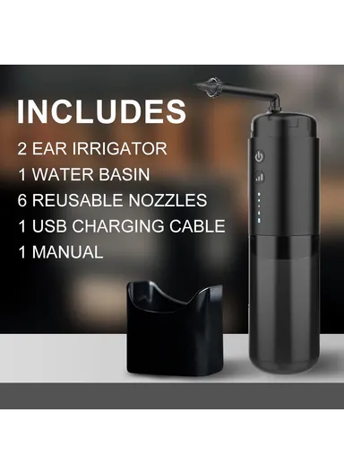 Electric Ear Wax Removal Device IPX6 Waterproof Ear Washer Cleaning Tool FB009 