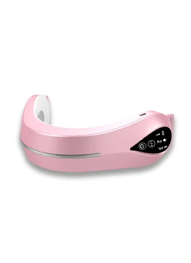 Microcurrent EMS Face Slimming Instrument Facial Lifting Massage V-face Beauty Device S121- Pink