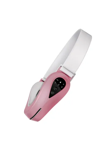 Microcurrent EMS Face Slimming Instrument Facial Lifting Massage V-face Beauty Device S121- Pink