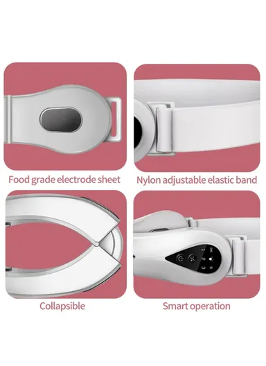 Microcurrent EMS Face Slimming Instrument Facial Lifting Massage V-face Beauty Device S121- Pink