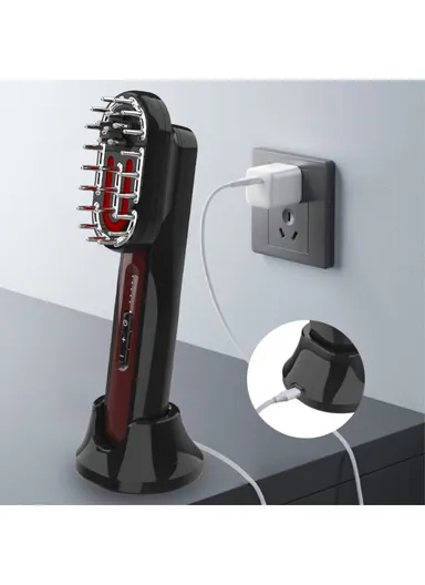 Multifunction Electric Comb EMS Microcurrent Meridian Massage Brush ST-1502 