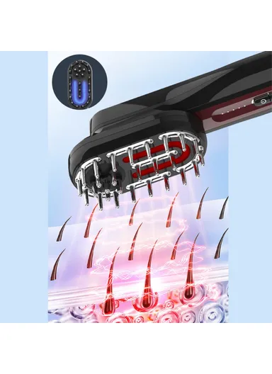 Multifunction Electric Comb EMS Microcurrent Meridian Massage Brush ST-1502 